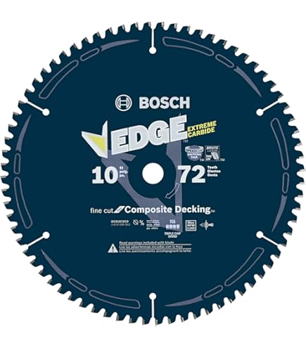 DIABLO D1072CD TREXBlade 10 In. X 72-Tooth Composite Material/Plastics