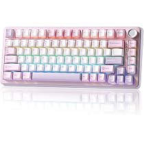 Amazon | YUNZII B75 PRO 75% ガスケットゲーミングキーボード 無線