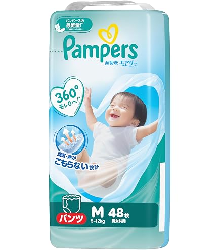 Amazon.co.jp: パンパース 【パンツ Mサイズ】 オムツ 通気性プラス (5