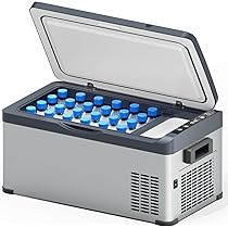 Amazon.co.jp: 車載冷蔵庫 ポータブル冷蔵庫 急速冷凍 20L -22℃～20