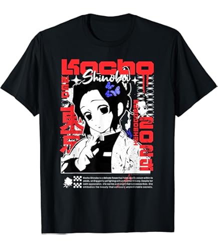 Amazon.co.jp: コスパ 鬼滅の刃 蟲柱 胡蝶しのぶ Tシャツ SLATE M