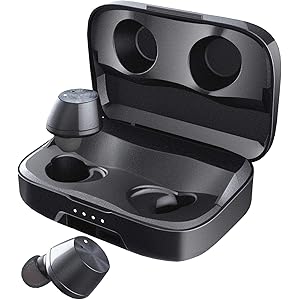 【第3世代 完全ワイヤレス イヤホン 4800mAh IPX7完全防水】 beatme Bluetooth イヤホン 最大288時間連続再生 最新 Bluetooth 5.0 高音質 AAC/SBC オーディオ対応 (テレワーク WEB会議 ハンズフリー通話対応) 左右分離型 各種音声アシスタント対応 Airohaチップ採用 (iPhone Android iPad 対応)