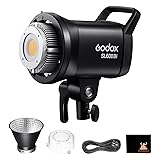 Godox SL60IIBi 75W LED ビデオライト、Bowens マウント 25100Lux@5600K、デュアル色温度、0%-100% 輝度調整、アプリ制御、インタビュー、ポートレート、静物、ビデオ撮影に適しています