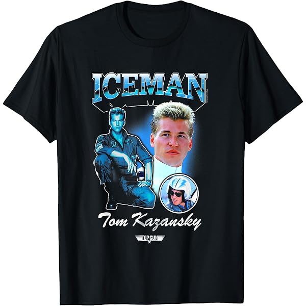 Amazon | トップガン トム・カザンスキー アイスマンの肖像 Tシャツ 