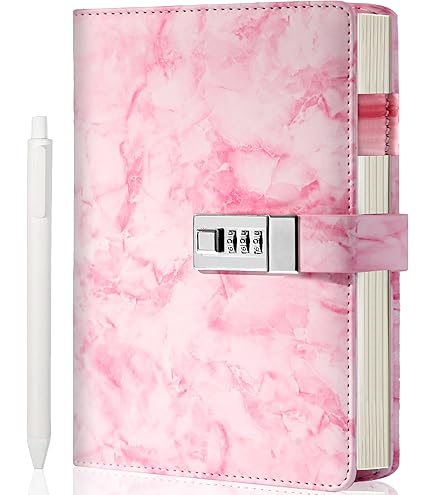 Amazon.co.jp: 鍵付きノート メモ帳 A7 軽量 かわいい おしゃれ 鍵付き