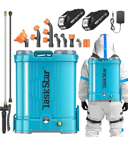 Amazon.co.jp: 電動噴霧器 充電式 背負式20L 混ぜ機能付き 連続自動