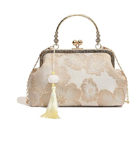 Amazon.co.jp: 和装 クラッチバッグ 西陣織 本金 正絹 花兎金襴 うさぎ