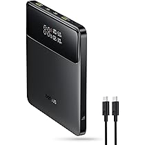 Baseus BLADE HD モバイルバッテリー 大容量でモニター付き！】20000mAhの大容量バッテリーは、出力も