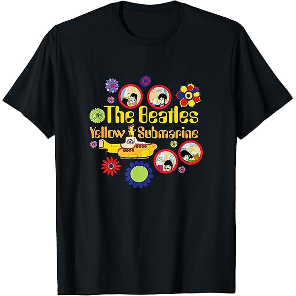 Amazon | ビートルズ イエローサブマリン ロゴ Tシャツ | T