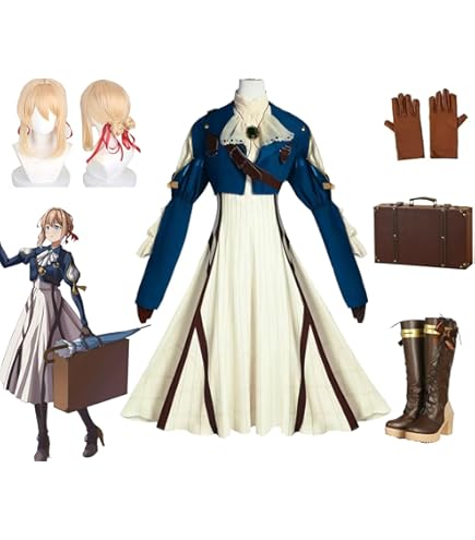 ヴァイオレット・エヴァーガーデン コスプレ 衣装 ブーツ セット Amazon.co.jp: ヴァイオレット コスプレ衣装 ヴァイオレット·エヴァー