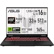 Amazon.co.jp: 【Amazon.co.jp 限定】 ASUS ゲーミングノートPC TUF
