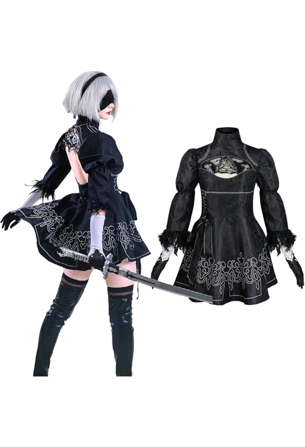 Amazon.co.jp: [CHIASA] ニーアオートマタ コスプレ 2B ヨルハ二号B型