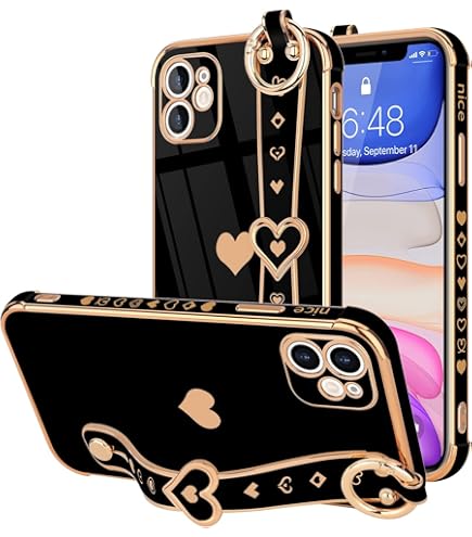 Rectangle Designer Luxury Case For IPhone 11 Pro Max Leather With Wristband Strap Hand Holder Ring Kickstand Silicone Shockproof Protective Bumper - View #6