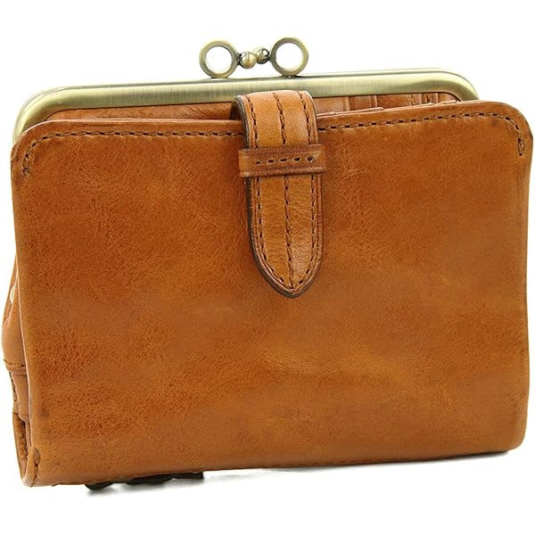 Amazon | [ゲンテン] がま口財布 本革 レディース ダークブラウン GE