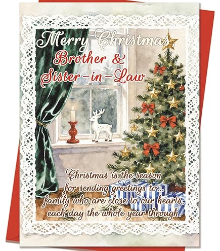Cartoline Natalizie Piccadilly Greetings Group Ltd Regal Publishing Traditional Birthday Card Sister In Law - 9 X 6 Christmas Cards - View #7