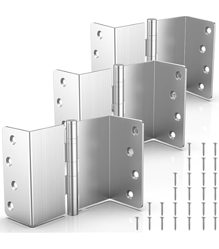 4-Pack 360 Degree Screen Hinges - 46x43mm Double Acting Folding Hinges With Screws