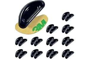 [ヴィトリア] 眼鏡 メガネ 鼻パッド ノーズパッド ずれ落ち防止 【12セット 3M両面テープ 薄型タイプ】