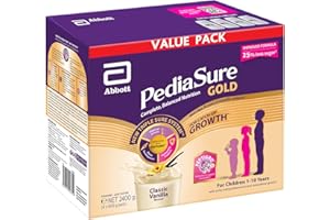 PediaSure Gold with PeptiGroTM Value Pack - Classic Vanilla, 2.4kg (4x600g pack)