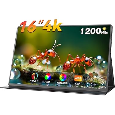 モバイルモニター 4k 16インチ ポータブルモニター Vimonic 1200 Amazon.co.jp: モバイルモニター 4k 16インチ ポータブルモニター