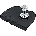 Tamper Mat Coffee Silicone Mat Expresso tampering mat Coffee Tamper Station Anti-Slip Mat Barista Tool Tamp Pad (Black)