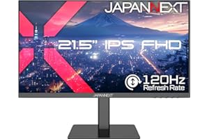 JAPANNEXT 21.5インチ IPSパネル搭載 フルHD(1920x1080)解像度 液晶モニター JN-215IPS120F-HSP HDMI DP HDR 120Hz 高さ調整 ピボット(縦回転)対応【2年保証】