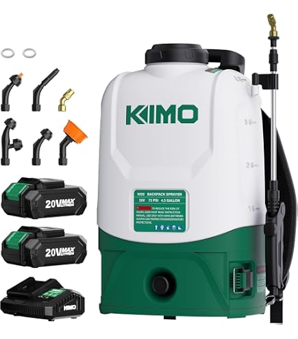Amazon.co.jp: JESIMAIK 電動噴霧器 18L 充電式 4.0Ahバッテリー2個