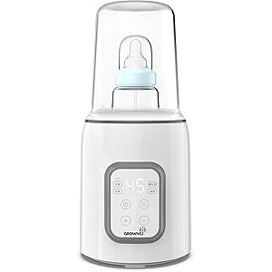 2020年最新版 多機能ボトルウォーマー 1台5役 調乳ポット 調乳器具 哺乳瓶ウォーマー ミルク加熱 授乳グッズ ボトル滅菌器 保温ポット 温乳器 離乳食ヒーター LEDディスプレイ 空焼き防止 計量カップ&日本語取扱説明書付き 出産 お祝い