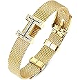 UOOANUO 14K Gold Bracelet for Women Stainless Steel with Cubic Zirconia Womens Jewelry, Gemstone, Cubic Zirconia