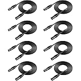 Neewer 8 Pack 6.5 feet/2 Meters Stage Light Cable Wires with 3 Pin Signal XLR Male to Female Connection for Moving Head Light