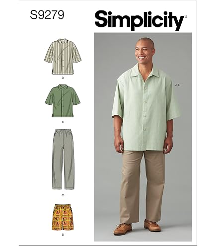 Cartamodello McCalls M8459AA - Camicia Da Uomo AA, Taglie 34-42, Con Istruzioni Passo Passo