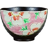 ナカマル〖九谷焼〗茶漬 碗花紋(ピンク) K8-452