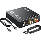 PROZOR 192KHz 光デジタル アナログ変換 コンバーター DAC 3.5mmミニジャック付き PS4 XBox HD DVDなど対応