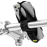 【Bone】Bike Tie 4 自転車 スマホホルダー シリコン, スマホ自転車ホルダー, ロードバイク スマホホルダー, スマホホルダー 自転車, 自転車 携帯ホルダー, 防振, 振動吸収, 取付簡単, iPhone15 15Plus 15pro