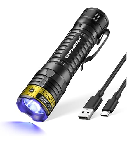LED懐中電灯 ブラック Amazon.co.jp: DARKBEAM UV懐中電灯 ブラックライト 395nm ブラック