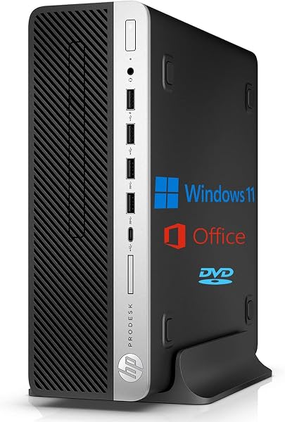 【整備済み品】 HP デスクトップpc Prodesk 600 G5 SFF、第9世代 デスクトップパソコン メモリ16GB SSD 512GB、中古 パソコン デスクトップ Win11 Pro Office 搭載、DVD内藏/WiFi/Bluetooth - 1