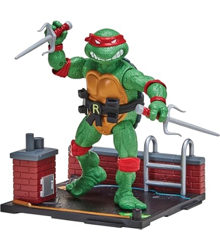 Teenage Mutant Ninja Turtles Arcade Cruisers - Giocattolo Raffaello Con Veicolo Trasformabile E Schermo Lenticolare