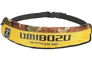 Umibozu(ウミボウズ) 自動膨張式 ライフジャケット 救命胴衣 釣り 大人用 腰巻き ベルトタイプ 自動/手動2Wayモデル