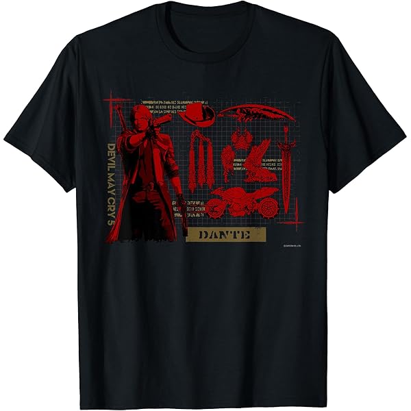 Amazon | Devil May Cry 5 バージル Tシャツ | Tシャツ・カットソー 通販