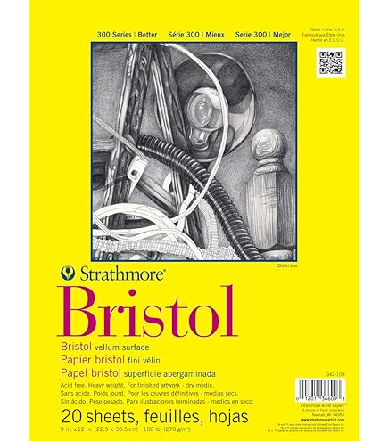 Amazon.co.jp: Strathmore 300シリーズ ブリストル紙パッド ベラム
