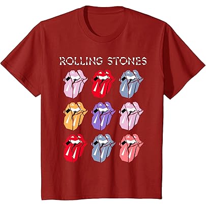 Amazon | 公式 ローリングストーンズ HD マルチ舌 Tシャツ | Tシャツ