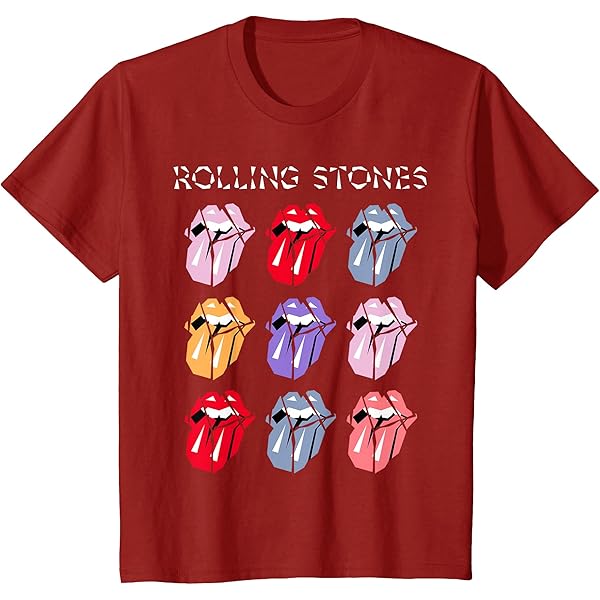 Amazon | 公式 ローリングストーンズ HD マルチ舌 Tシャツ | Tシャツ
