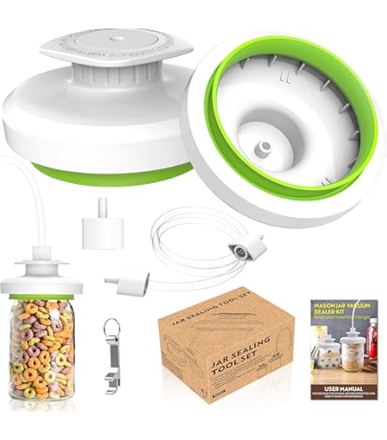 Electric Mason Jar Vacuum Sealer Kit für Breite und Normale Öffnung, HUIJUTCHEN