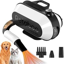 Amazon | Petaboo ペット ドライヤー【ハイパワー風力で速乾 静電気