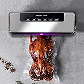 Frafuo Vacuum Sealer Machine Automatic PowerVac Air Sealing Machine for Food Preservation Dry & Moist Sealing Modes Led Indic