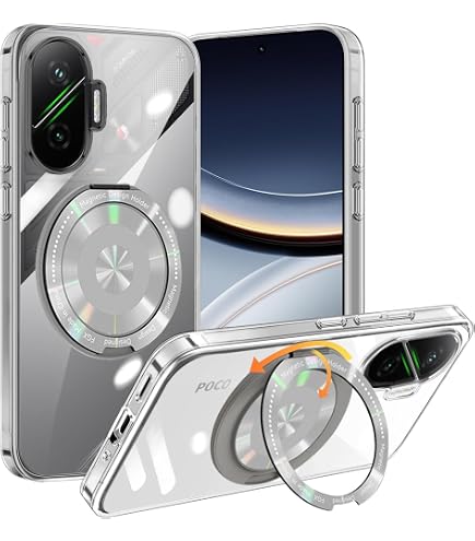 Amazon.co.jp: Xiaomi POCO F7 用 ケース クリア リング付き TPU