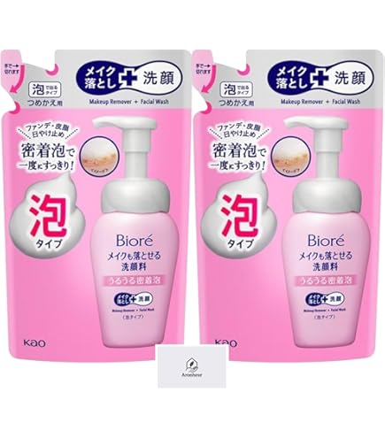 20個セット Biore メイク落とし洗顔料 泡タイプ 140ml Amazon | ビオレ
