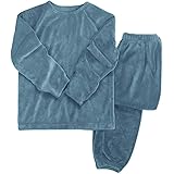 Dorcy パジャマ メンズ ルームウェア 部屋着 裏表二重起毛 あったか スウェット ゆったり 秋冬用 ふんわり 肌にやさしい 長袖 上下セット 男性用