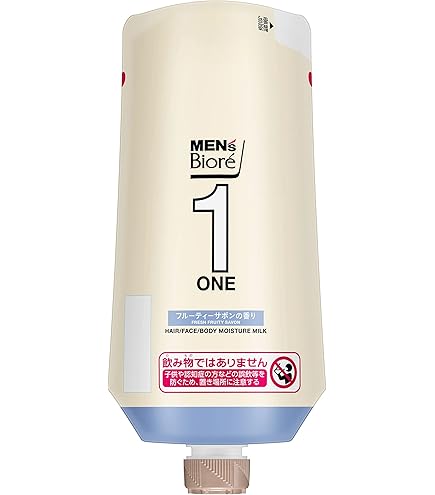 Amazon.co.jp: メンズビオレONE 全身保湿ミルク 無香料 300ml《 髪・顔