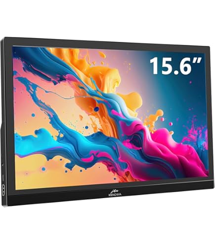 新品❤️モバイルモニター 15.6インチ ポータブルモニター スピーカー内蔵 Amazon.co.jp: モバイルモニター 15.6インチ 1920*1080 スピーカー内蔵