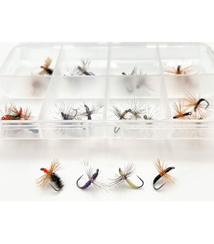 12-Pack Peacock Hot Head FUTSU Kebari Tenkara Flies - Barbless Size #14 Hooks For Fly Fishing